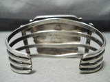 Museum Vintage Native American Navajo Morenci Turquoise Sterling Silver Bracelet Old-Nativo Arts