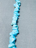 Native American Tremendous Vintage Santo Domingo Kingman Turquoise Necklace-Nativo Arts