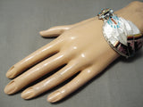 Important Vintage Zuni Native American Turquoise Maiden Sterling Silver Bracelet-Nativo Arts