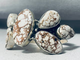 One Of The Most Unique Agate Vintage Native American Navajo Sterling Silver Bracelet-Nativo Arts