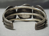 Museum Vintage Native American Navajo #8 Turquoise Sterling Silver Bracelet Old-Nativo Arts