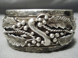 Very Important Early Vintage Native American Navajo Thoms Singer Sterling Silver Bracelet Old-Nativo Arts