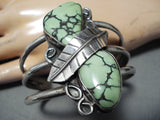 Important Vintage Native American Navajo Orvil Jack Turquoise Sterling Silver Bracelet-Nativo Arts