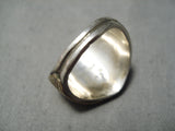 Marvelous Vintage Native American Navajo Sterling Silver Horse & Horseshoe Ring-Nativo Arts