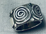 Important Alex Sanchez Native American Navajo Sterling Silver Ring-Nativo Arts