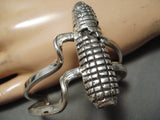 Native American One Of Best Vintage Santo Domingo Jimmy Calabaza Sterling Silver Coin Bracelet-Nativo Arts