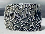 One Of The Most Detailed Native American Navajo Sterling Silver Bracelet Cuff-Nativo Arts