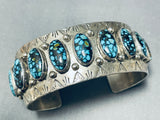 The Best Vintage Native American Navajo Blue Medicine Turquoise Sterling Silver Bracelet-Nativo Arts
