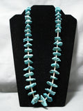 Unforgettable Vintage Navajo Turquoise Necklace Native American Old-Nativo Arts
