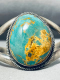 Eyecatching Vintage Native American Navajo Royston Turquoise Dome Sterling Silver Bracelet-Nativo Arts