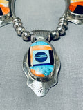 Best Frank Yazzie Vintage Native American Navajo Turquoise Sterling Silver Necklace-Nativo Arts