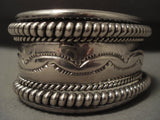 89 Gram Vintage Navajo 'All Native American Jewelry Silver' Bracelet-Nativo Arts