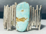 Most Unique Native American Navajo #8 Turquoise Staggered Sterling Silver Bracelet-Nativo Arts
