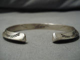 Intricate!! Vintage Navajo Sterling Silver Native American Bracelet Old-Nativo Arts