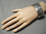 Exceptional Vintage Native American Navajo Sterling Silver Eagle Dancers Bracelet-Nativo Arts