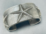 One Of The Most Unique Vintage Native American Navajo Sterling Silver Bracelet-Nativo Arts