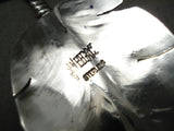 Incredibly Detailed Hand Carved Native American Navajo Feather Sterling Silver Necklace-Nativo Arts