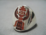 Fascinating Vintage Zuni Native American Sterling Silver Ring-Nativo Arts