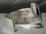 Very Important Vintage Native American Navajo Ivan Kee Pearl Sterling Silver Bracelet Cuff-Nativo Arts