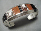Striking Vintage Navajo Manygoats Sterling Silver Native American Bracelet-Nativo Arts