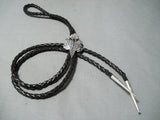 Expressive Navajo Sterling Silver Toad Bolo Native American-Nativo Arts
