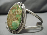 Very Rare Vintage Native American Navajo Carico Lake Turquoise Sterling Silver Bracelet-Nativo Arts