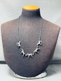 Horse Family Vintage Southwest Sterling Silver Necklace Old-Nativo Arts