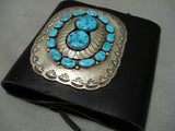 Superior Vintage Native American Navajo Turquoise Sterling Silver Ketoh Bracelet Old-Nativo Arts