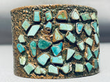 Massive Vintage Native American Navajo Turquoise Copper Sterling Silver Bracelet-Nativo Arts