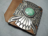 Tremendous Vintage Native American Navajo Royston Turquoise Sterling Silver Bowguard-Nativo Arts