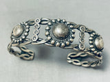Early 1900's Vintage Navajo Sterling Silver Wire Bracelet-Nativo Arts