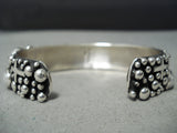 Detailed Crosses Native American Navajo Sterling Silver Christian Bracelet Cuff-Nativo Arts