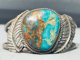 Museum Vintage Native American Navajo Blue Royston Turquoise Sterling Silver Bracelet-Nativo Arts