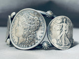 Native American Colossal Coin Natrive American Sterling Silver Coin Bracelet-Nativo Arts