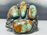 The Best Royston Turquoise Paw Vintage Native American Navajo Sterling Silver Bracelet-Nativo Arts