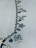 One Of The Most Unique Vintage Native American Navajo Sterling Silver Squash Blossom Necklace-Nativo Arts