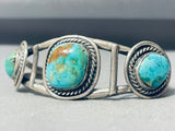Amazing Vintage Native American Navajo Royston Turquoise Sterling Silver Bracelet-Nativo Arts