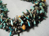 Important Navajo Royston Turquoise Heishi Native American Necklace-Nativo Arts