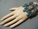 Best Vintage Native American Navajo Singer Kachina Turquoise Sterling Silver Bracelet Old-Nativo Arts