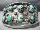 Huge Museum Vintage Native American Navajo Bisbee Turquoise Sterling Silver Bracelet Old-Nativo Arts