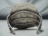 Authentic Best Vintage Native American Navajo Larry Begay Turquoise Sterling Silver Bracelet-Nativo Arts