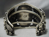 Huge Navajo Lizards Turquoise Sterling Silver Native American Bracelet-Nativo Arts