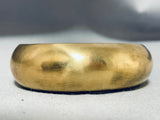 Very Rare Authentic Vintage Native American Navajo Orville Tsinnie Brass Bracelet-Nativo Arts