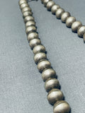Incredible Vintage Native American Navajo Sterling Silver Necklace-Nativo Arts