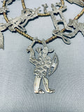 The Most Detailed Vintage Southwestern Sterling Silver Necklace Old-Nativo Arts