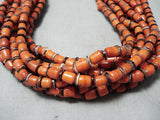 Newsworthy Santo Domingo Hand Spun Bead Necklace Native American-Nativo Arts