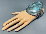 One Of The Best San Felipe Turquoise Sterling Silver Bracelet-Nativo Arts