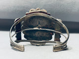 Brown Moon Agte Vintage Native American Navajo Sterling Silver Bracelet-Nativo Arts