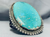 Museum Quality Vintage Native American Navajo Turquoise Sterling Silver Bracelet-Nativo Arts