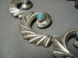 Exceptional Vintage Native American Navajo Choker Style Turquoise Sterling Silver Necklace-Nativo Arts